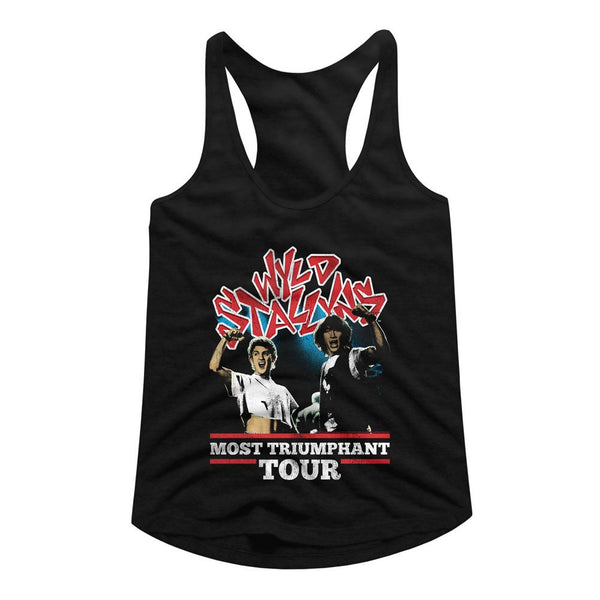 Bill And Ted-Most Triumphant-Black Ladies Racerback - Coastline Mall