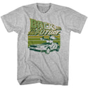 Back To The Future-Green Flight-Gray Heather Adult S/S Tshirt - Coastline Mall