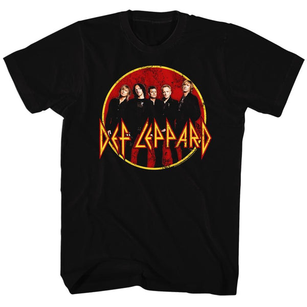 Def Leppard-Groupshot-Black Adult S/S Tshirt - Clothing, Shoes & Accessories:Men's Clothing:T-Shirts - Coastline Mall