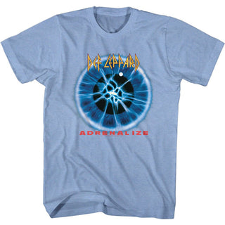 Def Leppard-Adrenalize Album-Light Blue Heather Adult S/S Tshirt - Clothing, Shoes & Accessories:Men's Clothing:T-Shirts - Coastline Mall