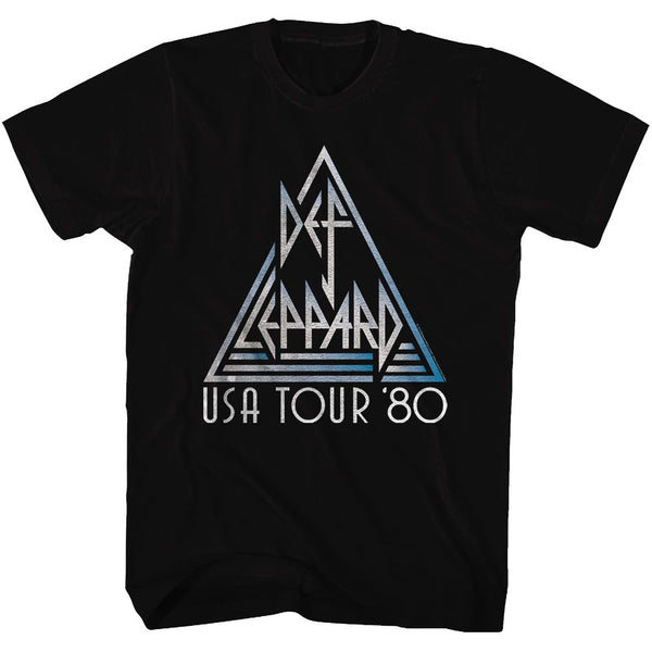 Def Leppard-USA-Black Adult S/S Tshirt - Coastline Mall