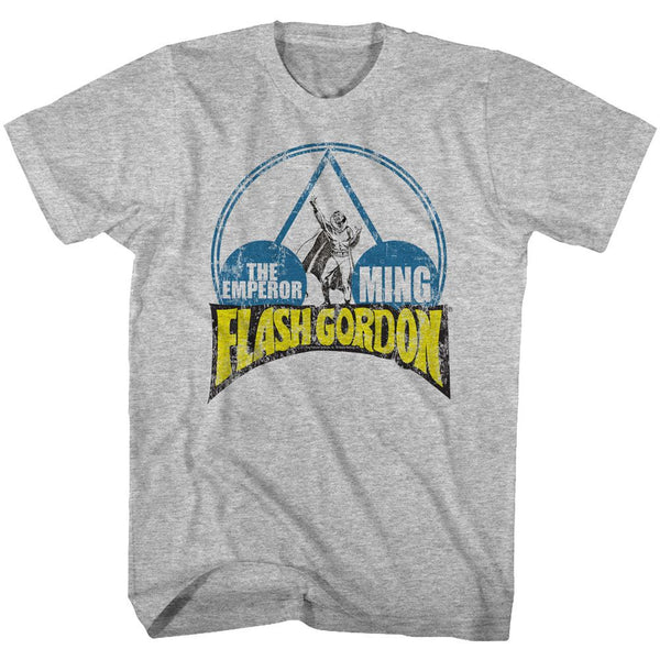 Flash Gordon-Emporer Ming-Gray Heather Adult S/S Tshirt - Coastline Mall