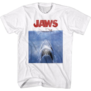 Jaws-Poster Blue-White Adult S/S Tshirt - Coastline Mall