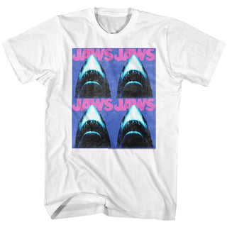 Jaws-Jaws4-White Adult S/S Tshirt - Coastline Mall