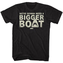 Jaws-Bigger Boat-Black Adult S/S Tshirt - Coastline Mall