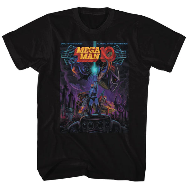 Mega Man-Mega Man 10-Black Adult S/S Tshirt - Coastline Mall