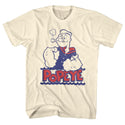 Popeye-Wah-Natural Adult S/S Tshirt - Coastline Mall