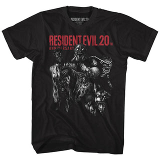 Resident Evil-Monsters-Black Adult S/S Tshirt - Coastline Mall