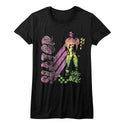 Saved By The Bell-Neon Slater-Black Ladies S/S Tshirt - Coastline Mall