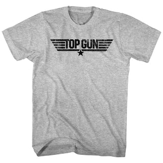 Top Gun-Logo-Gray Heather Adult S/S Tshirt - Coastline Mall